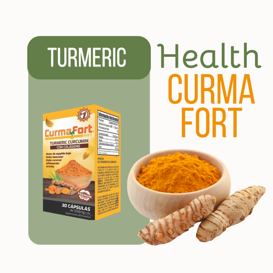 CurmaFort NAT – Turmeric Curcumin with Collagen | 30 Capsules